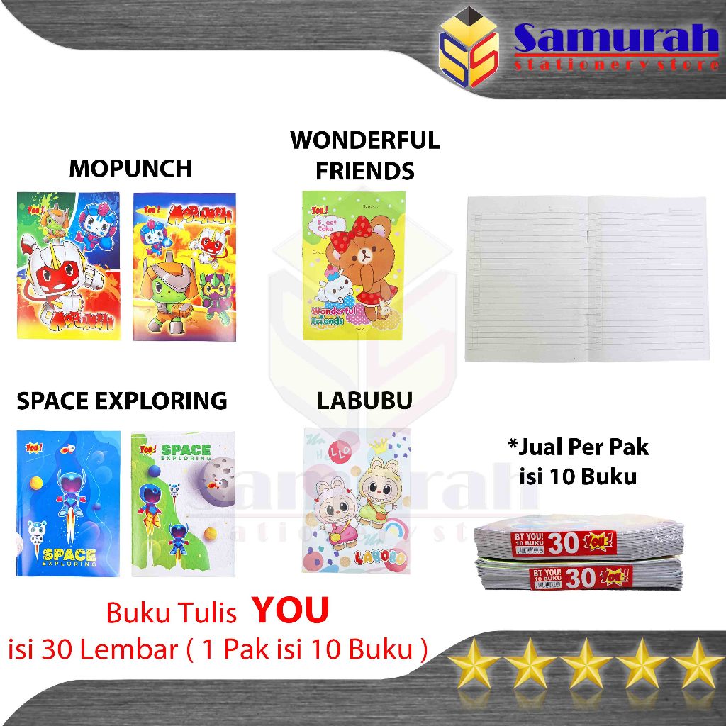 

Buku Kiky You Fancy 30 Lembar / Buku Tulis Sekolah Murah Anak TK SD SMP 30 lbr ekonomis