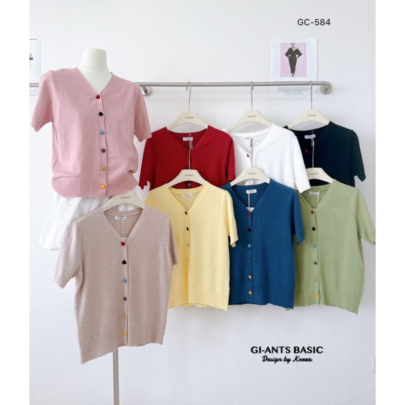 Giants Gi-ants Cardigan Tangan Pendek tidak gatal