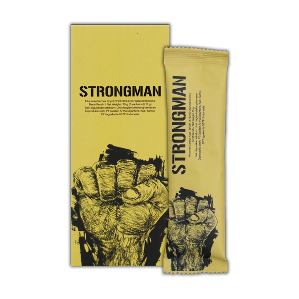 

Strongman1 Box isi 5 Sachet Minuman Kopi Strong Man HALAL BPOM