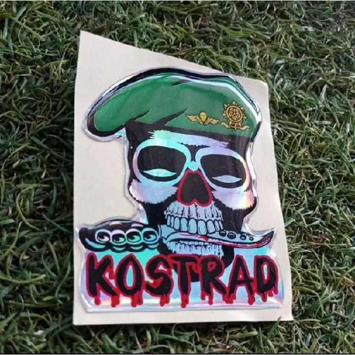 

Stiker Hologram Timbul Resin Laminasi Glossy Logo KOSTRAD