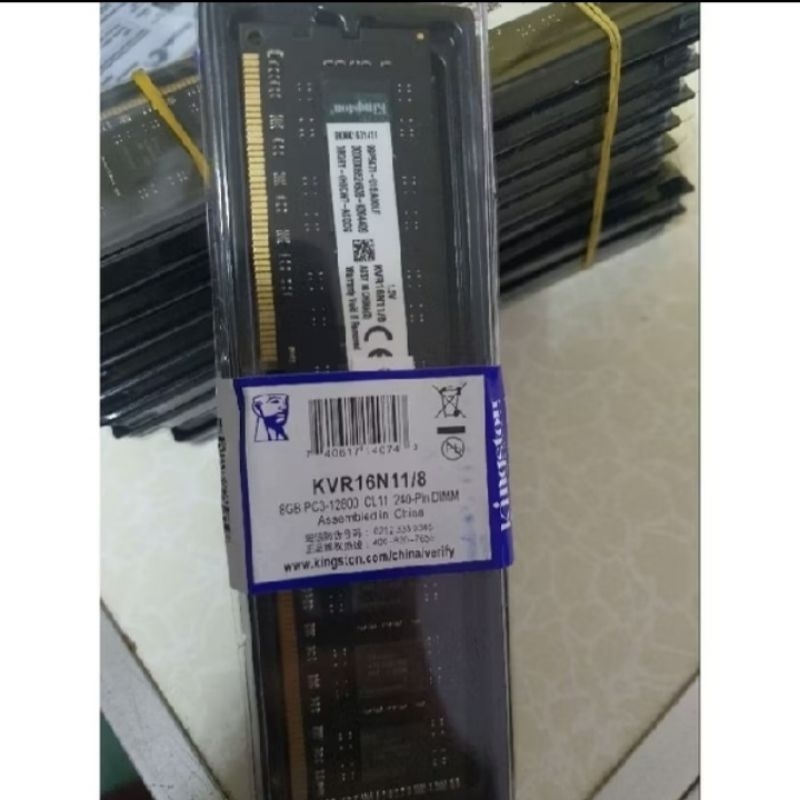 Memory PC DDR3 KINGSTON 8GB PC 12800 Longdim