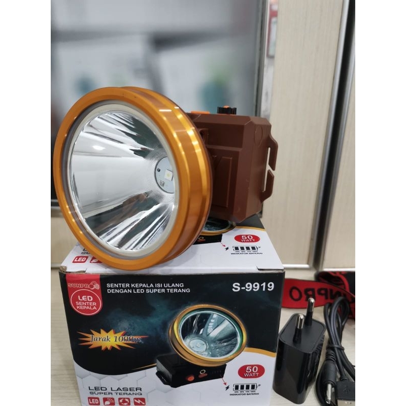 Senter Kepala Led 50 Watt  Sunpro S-9919
