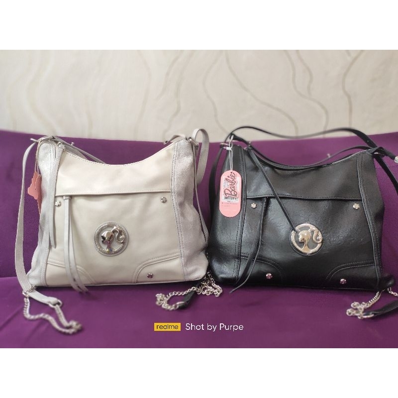 Ready Tas Barbie Malibu Tote bag silver and Black