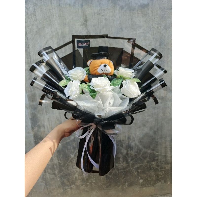BUKET WISUDA COWOK | BUKET BONEKA | BUKET BUNGA