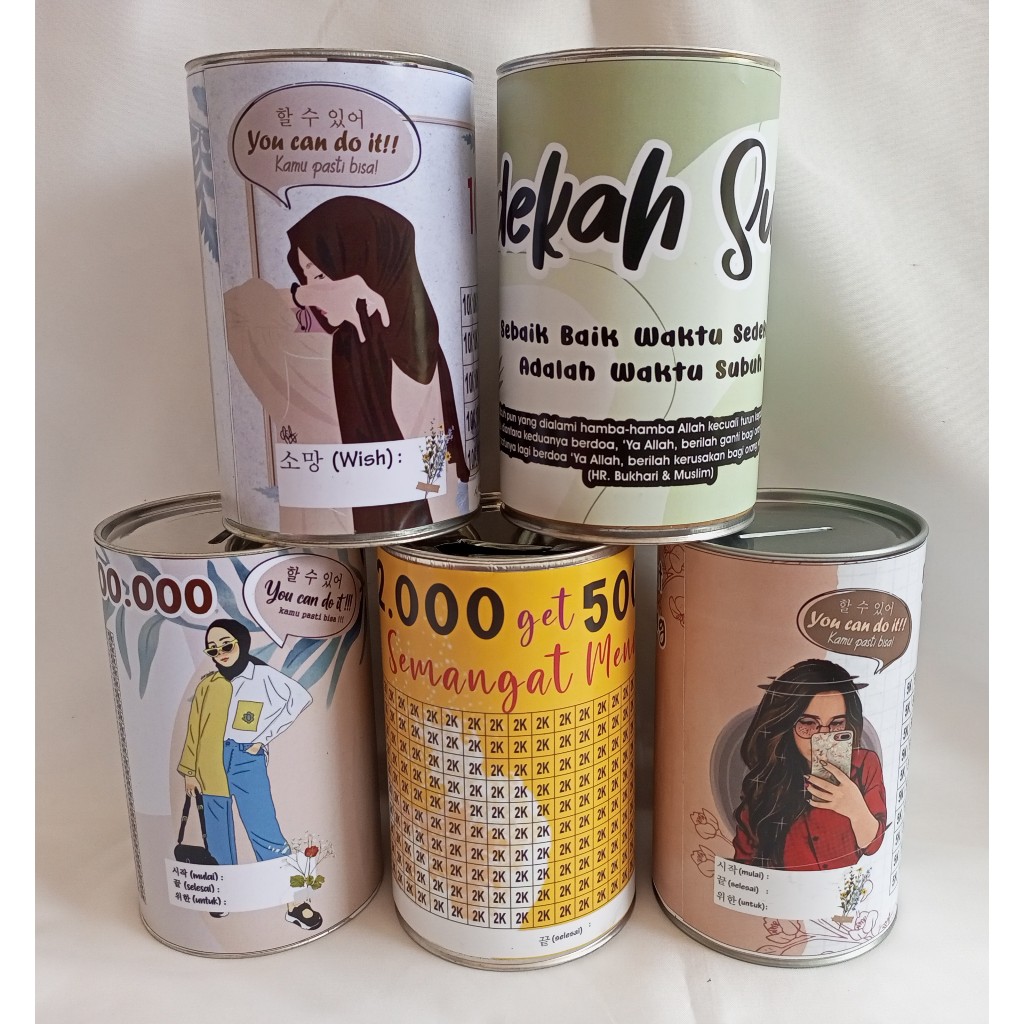 celengan target celengan viral tabungan target celengan buka tutup