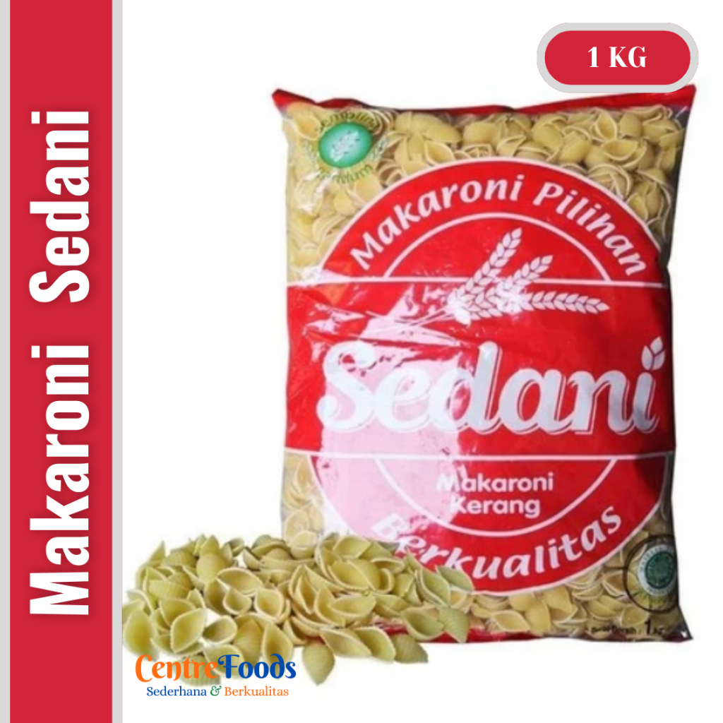 

Makaroni Kerang - SEDANI | 1.000gr [ Harga Per BKS ]