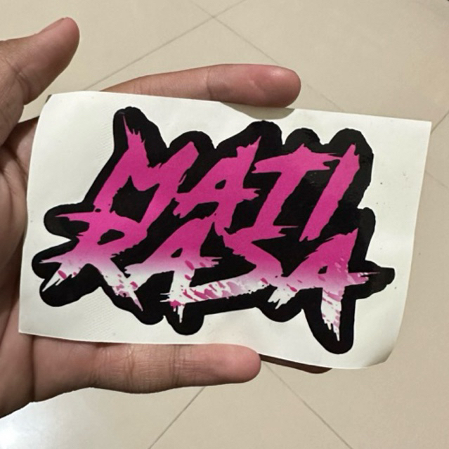 

Sticker Mati Rasa