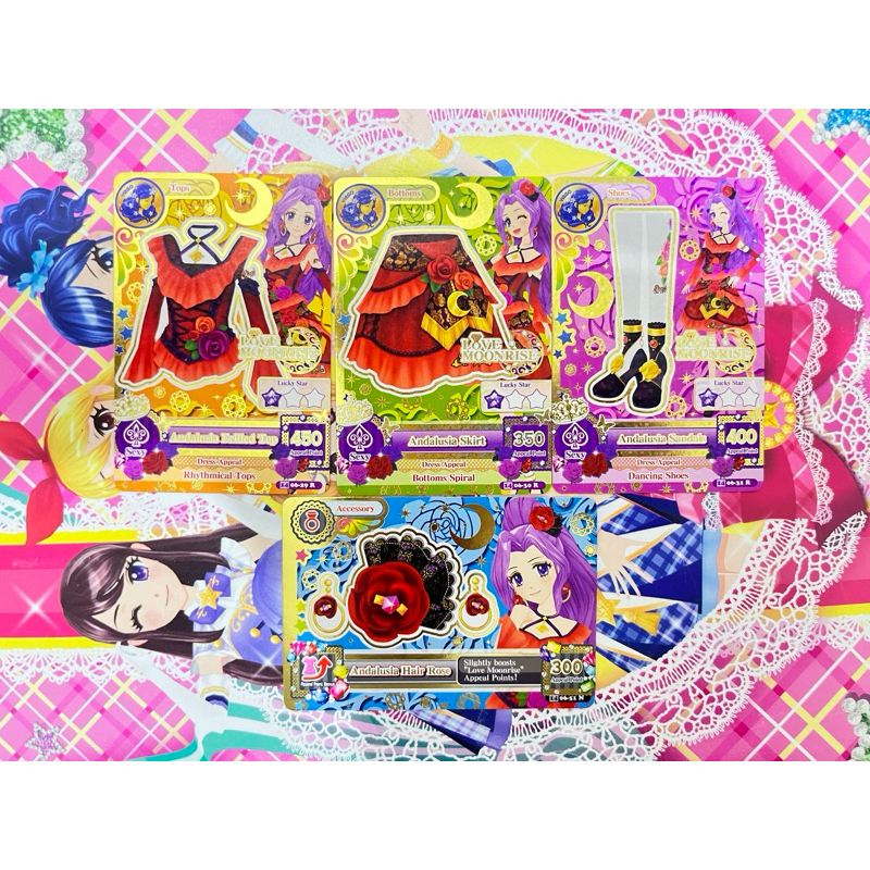 Kartu Aikatsu Andalusia Set Mizuki Kanzaki Virgo Consellation Love Moonrise Zodiac Zodiak Rare Queen