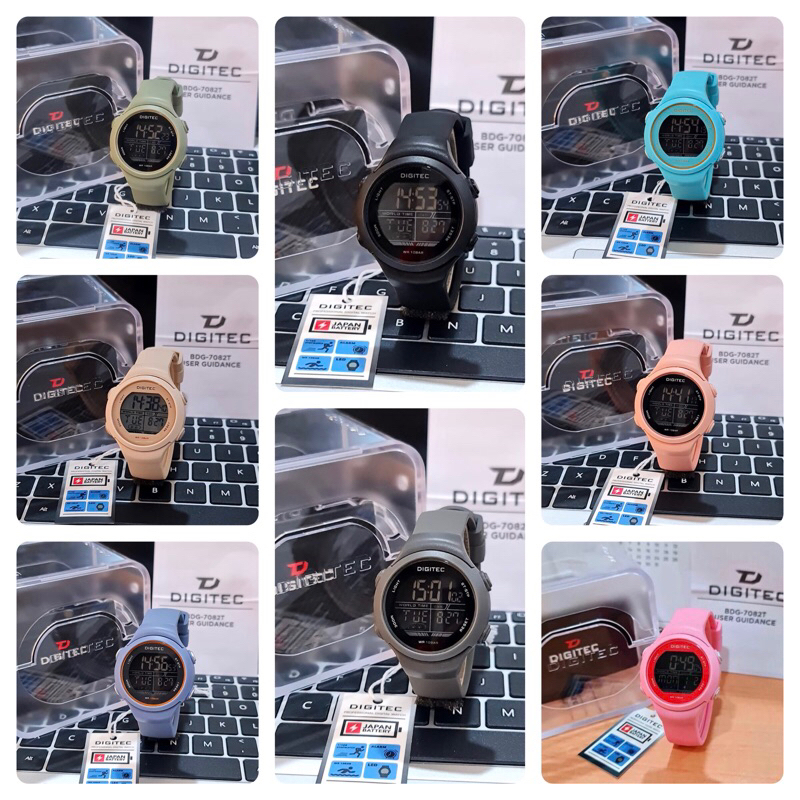 JAM TANGAN WANITA DIGITEC 7082T / BDG 7082T / DIGITEC 7082 digital rubber [ORIGINAL]