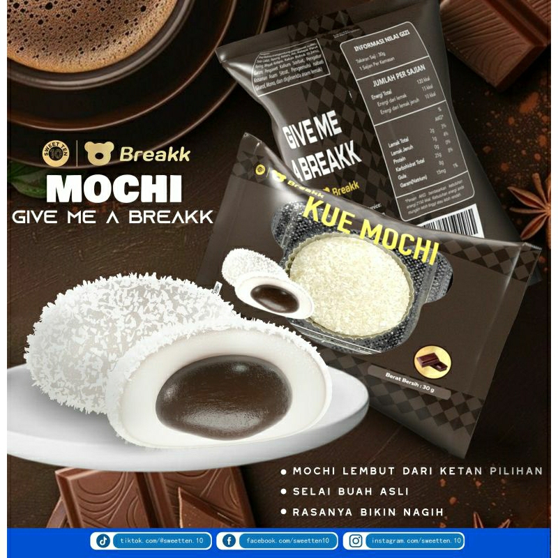 

Kue Mochi Breakk Isian Rasa Buah 30gr 1 Dus isi 30 Pcs