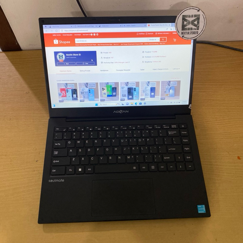 LAPTOP ADVAN 1405 CELERON N4020 8GB 128GB 14 INCH SECOND MULUS BERGARANSI
