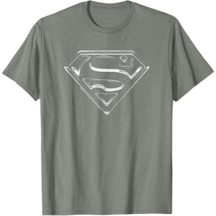 Superman Steel Logo T-Shirt - Baju - Kaos - Baju Kaos - Kaos Unisex - Baju Kaos Dewasa - Baju Kaos P