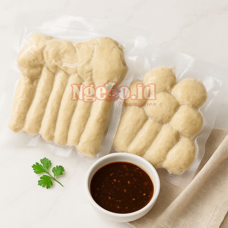 

Pempek Mpek Mpek ikan tenggiri asli palembang / isi 15 + cuko 150 ml
