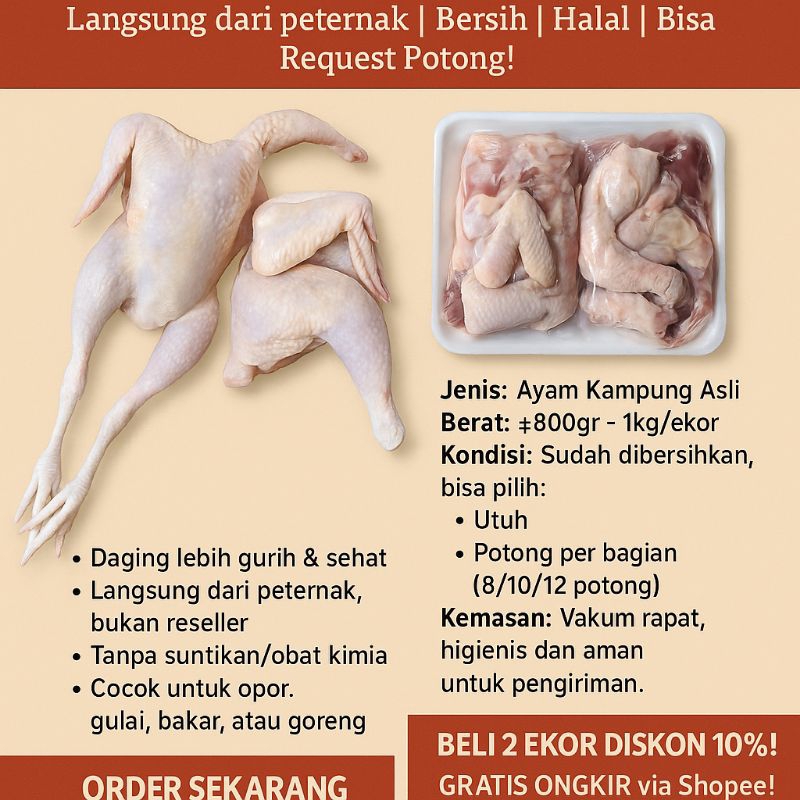 

daging ayam kampung