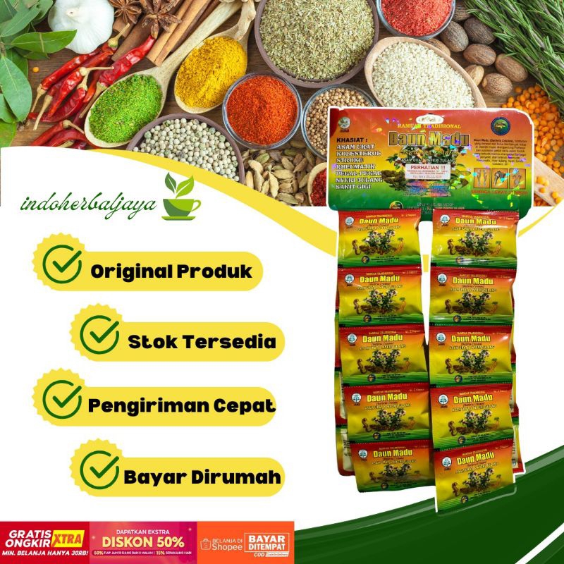 

Daun Madu Kapsul Asam Urat Pegal Linu Renceng