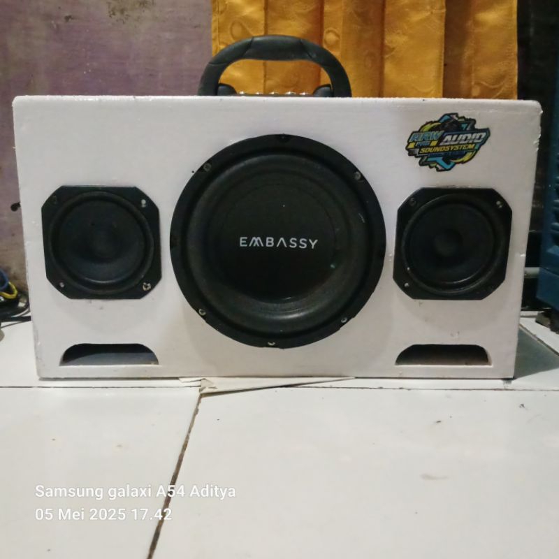 SPEAKER SUBWOFER AKTIF DIY  8 INCH