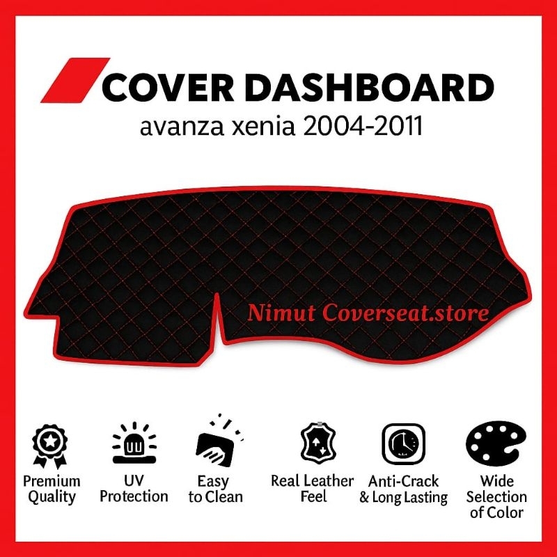 Cover Dashboard Kulit Avanza - Xenia Lama Motif Wajik Gratis Perekat Double Tape