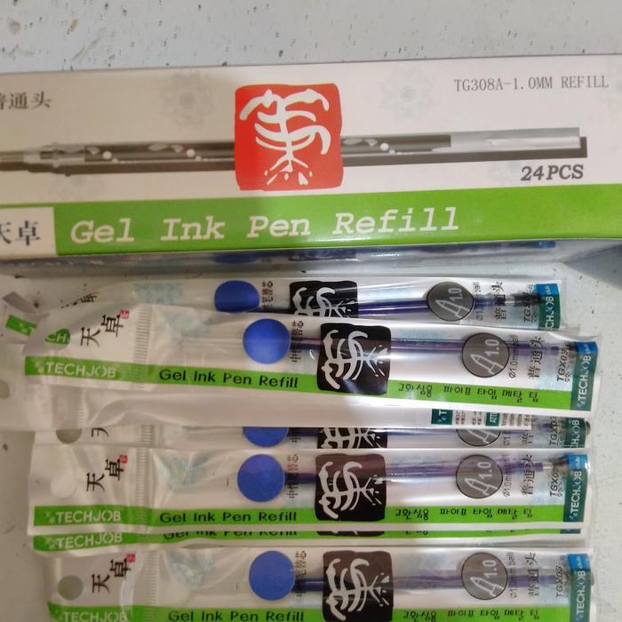 

Refill / Isi Ulang Gel Pen / Pulpen Tizo TG308A 1.0mm Hitam/Biru