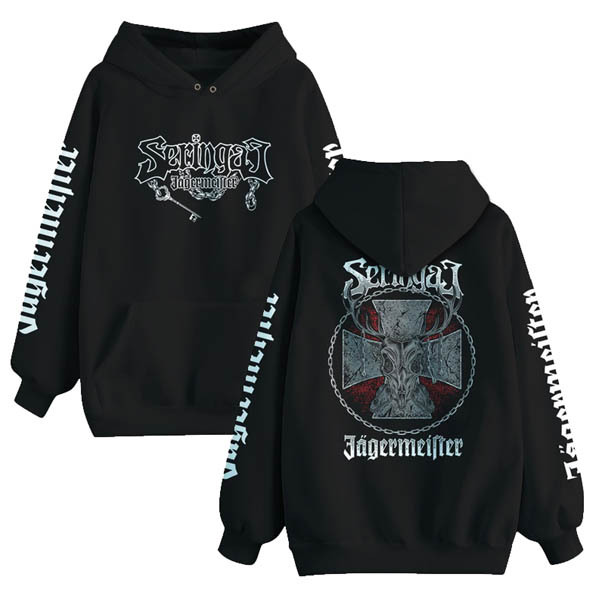 New Jumper Hoodie Band Seringai Jagermeister  Hoodie Unisex Bahan Cotton Fleece | Size M L XL XXL | 