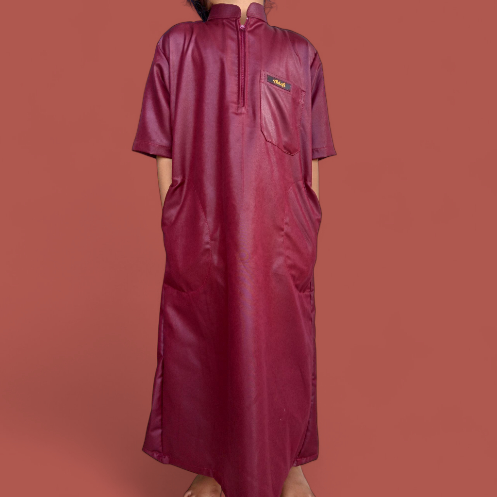terbaru jubah anak laki laki gamis anak laki laki lengan pendek glosy polos