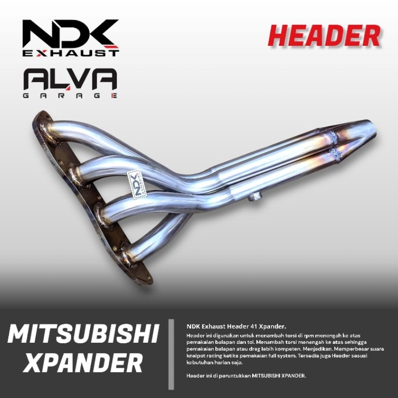 HEADER RACING XPANDER SEMUA TIPE ORIGINAL NDK EXHAUST KNALPOT RACING MOBIL XPANDER NISSAN LIVINA