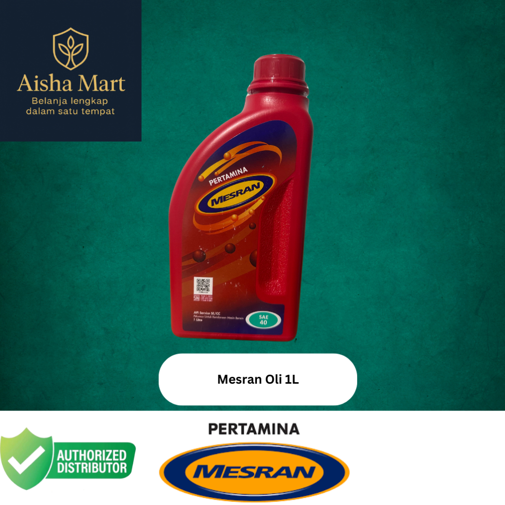 Oli Motor Mesran 1L | Pelumas Mesin Motor 4 Tak Ekonomis & Tangguh | Mesran Motor Oil 1 Liter