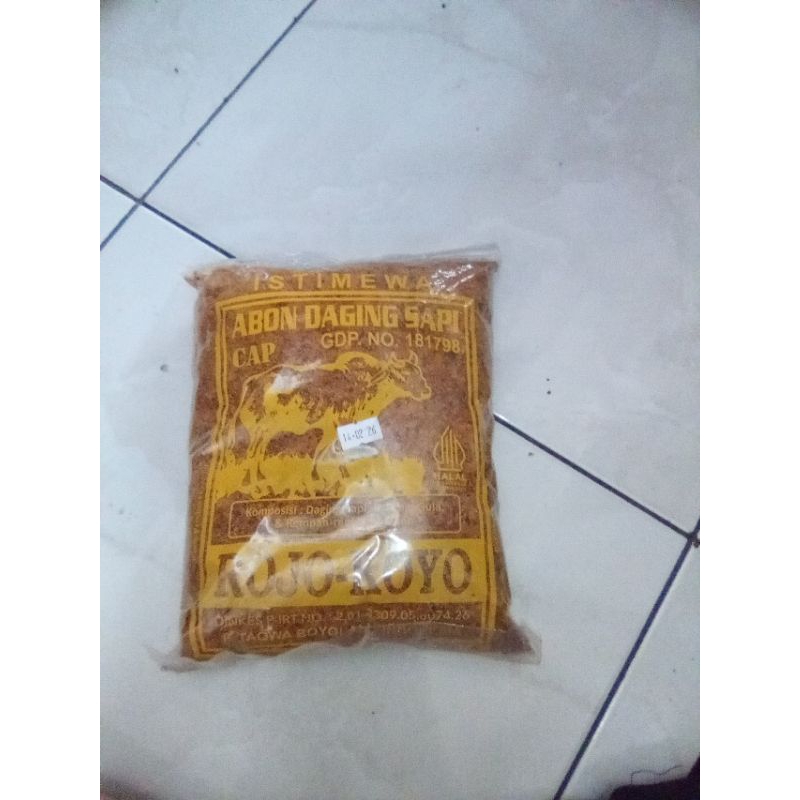 

abon sapi Rojo koyo