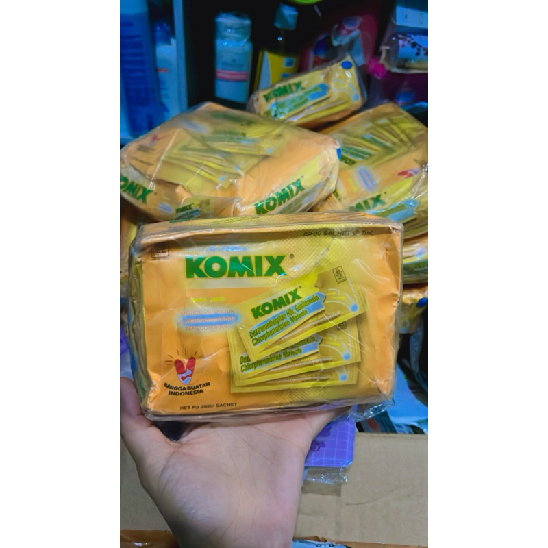 

Komix Jahe isi 30 pcs. Rijek kemasan dus penyok.