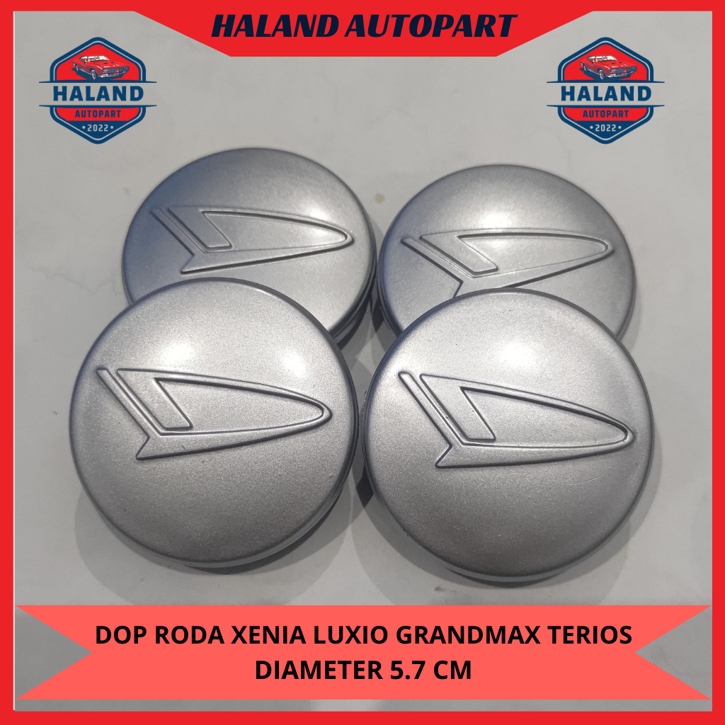 Dop Roda atau Tutup Velg Daihatsu Xenia Allnew, Xenia Old, Terios, Grandmax, Luxio  Diameter 5,7 CM 