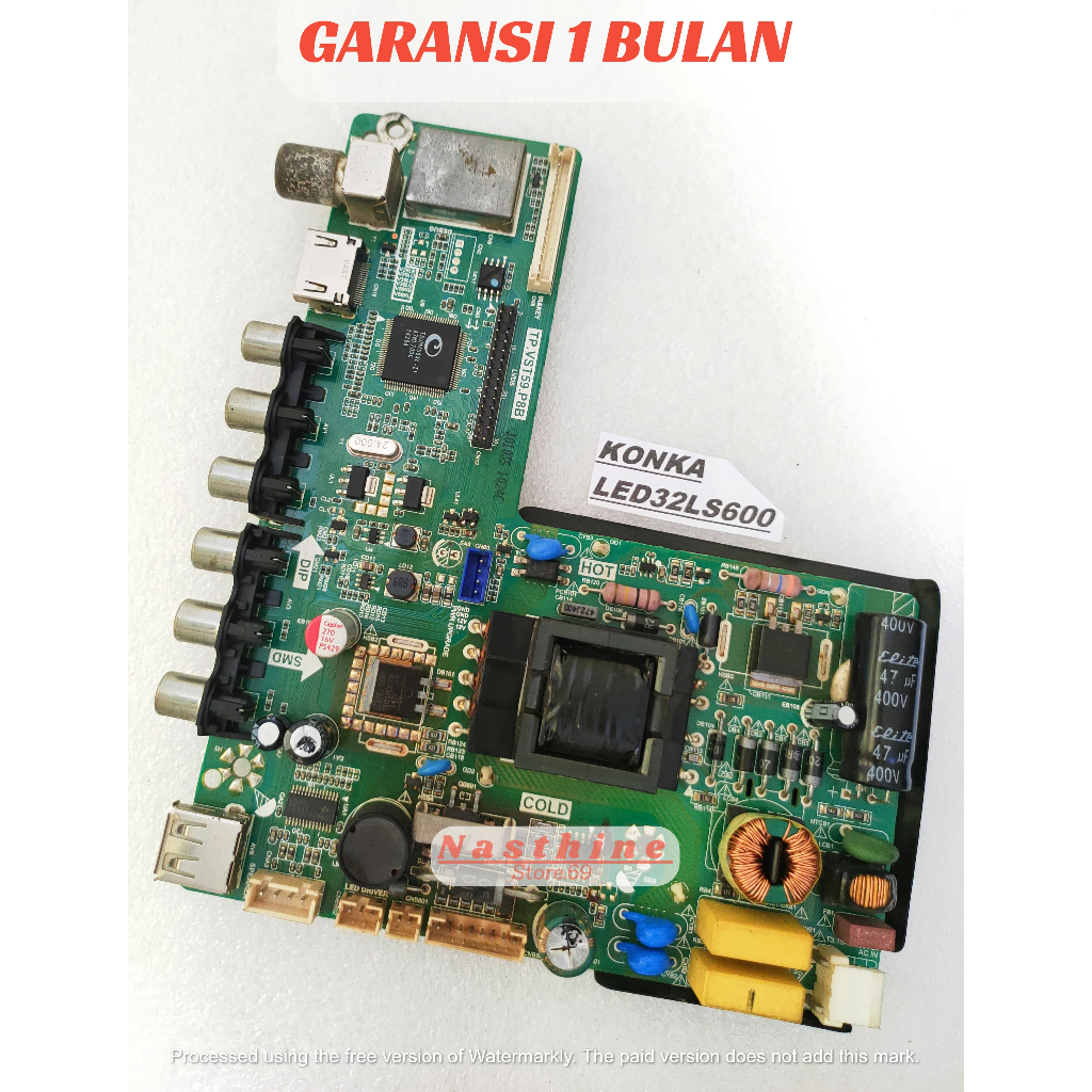 TV LED KONKA - SPAREPART - PCB MAINBOARD TV KONKA. LED32RS600