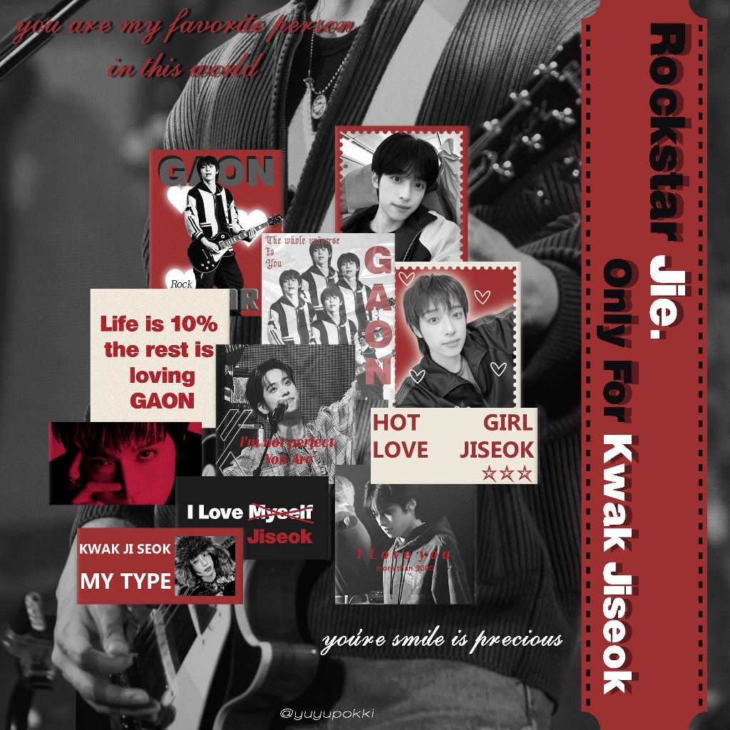 MY ROCKSTAR JIE / XDINARY HEROES GAON STICKERS