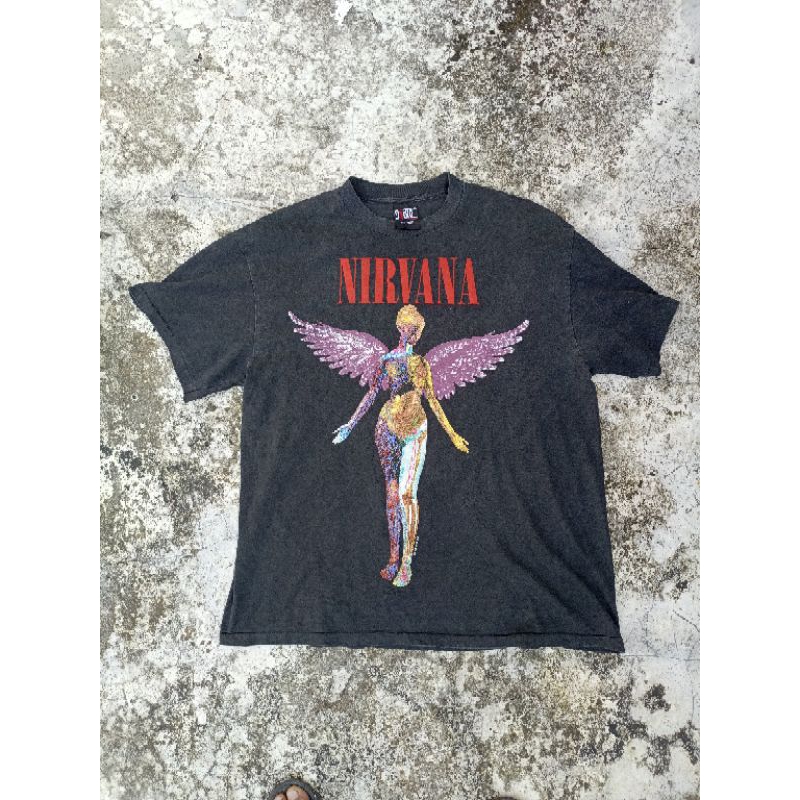 Kaos Nirvana Vintage original copyright 1993 tag giant u.s.a