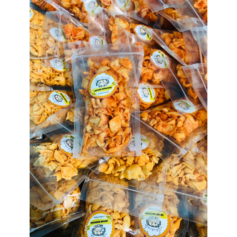 

kecimpring/cemilan Singkong pedas manis gurih bikin nagih