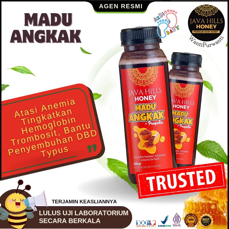 

Madu Javahills Honey madu angkak 320 gr Typus, DBD, Naikan trombosit dan hemoglobin asli alami original lulus ujilab