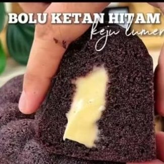 

Bolu ketan hitam keju lumer (PO h-1)