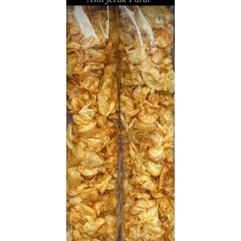 

keripik singkong pedas jeruk purut