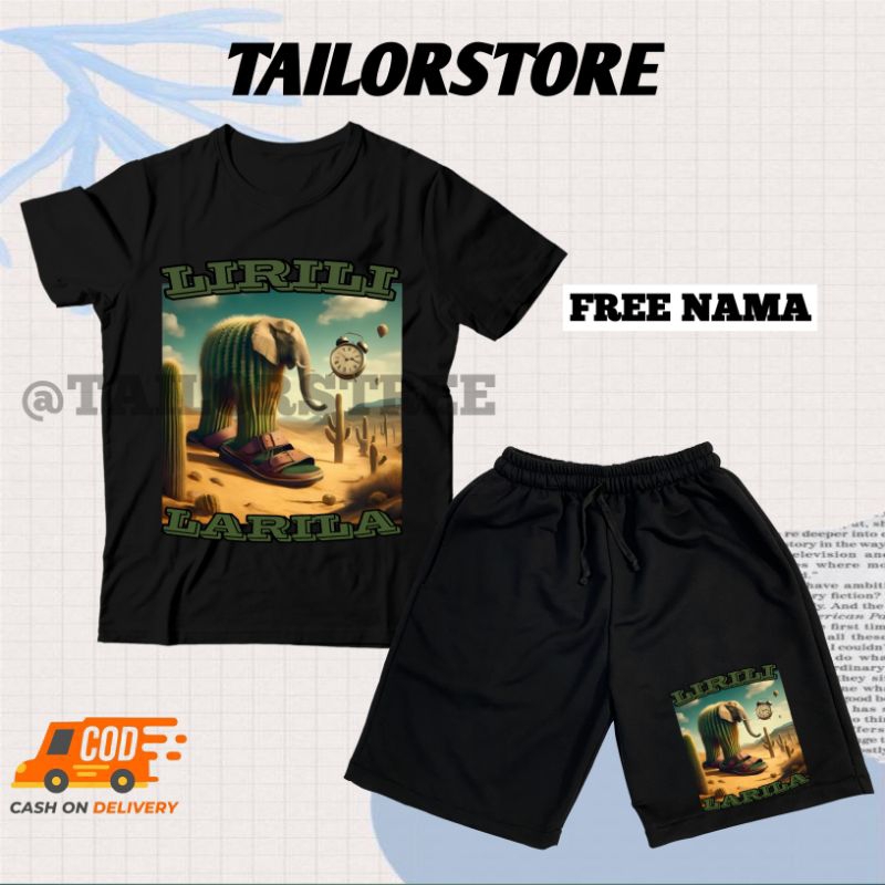 (BISA COD) Setelan Fashion Kaos Anak Laki-Laki / Perempuan Baju Anak Celana Pendek Anak  Distro Anom