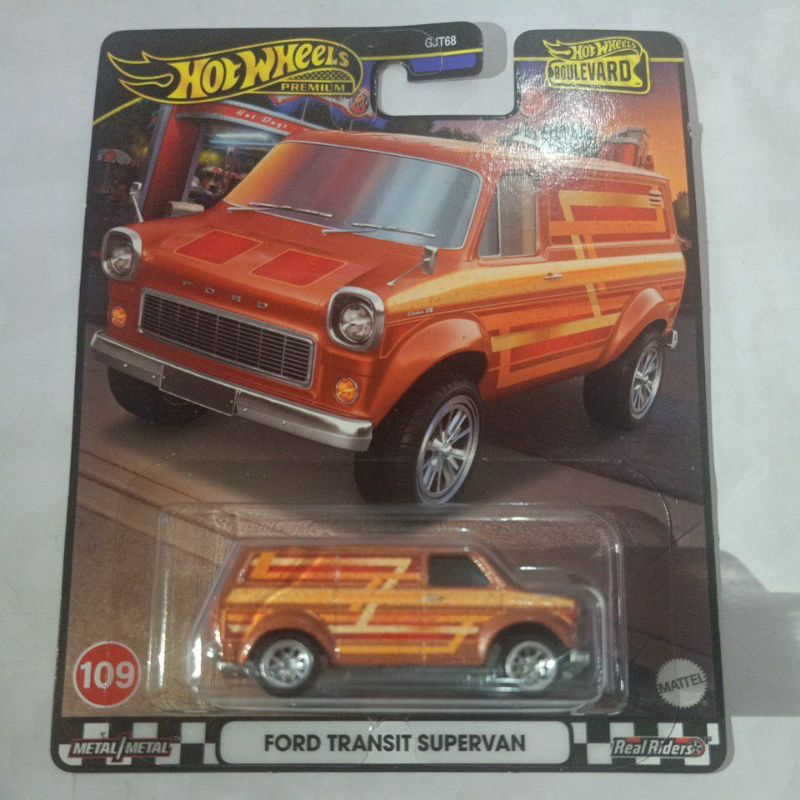 HW Ford transit supervan (ban karet n Base besi)