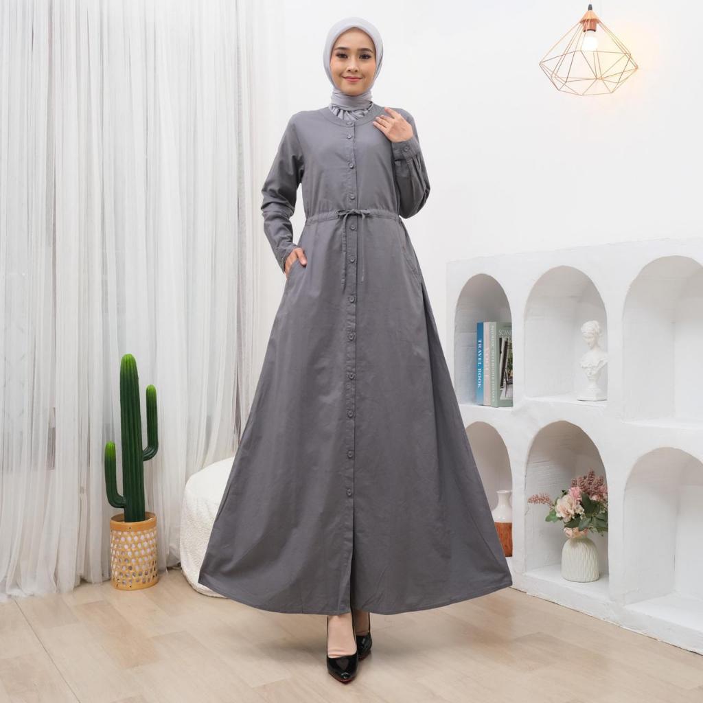 Dress Gamis Katun Paris Premium | Guangzhou- 6002