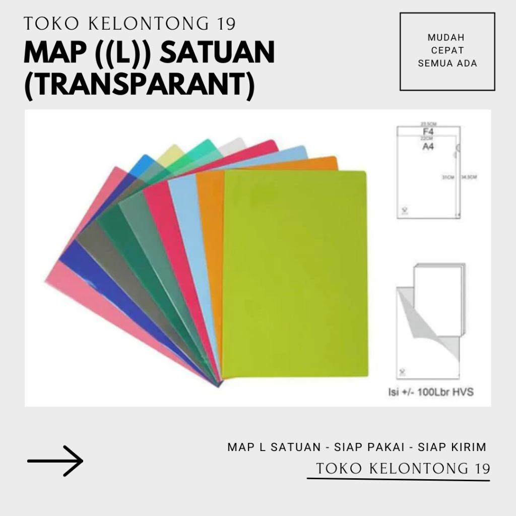 

MAP ((L)) SATUAN TRANSPARANT - SIAP PAKAI - SIAP KIRIM