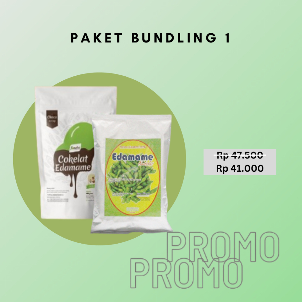 

Paket Bundling 1 Edamame fried 100g dan Fondre cup - Agrapana Food Jember