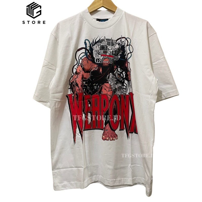 X-men Weapon X Wolverine Marvel Tshirt Kaos Big Print Bootleg Premium XL