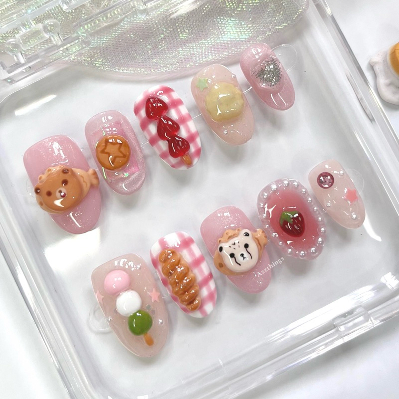 Mark Haechan Cake press on nails