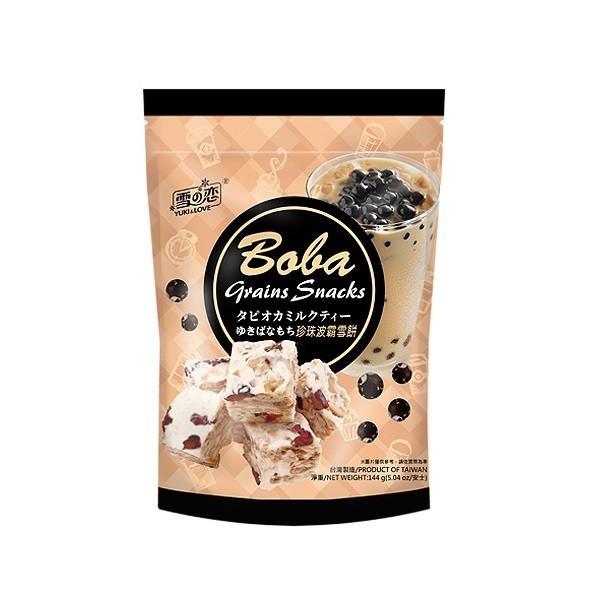 

Cemilan Taiwan - YUKI Boba Grains Snacks Kue Nougat Rasa Boba
