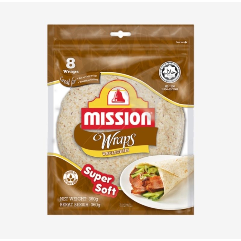 

Mission Wraps Super Soft Wholegrain/Original isi 8wraps