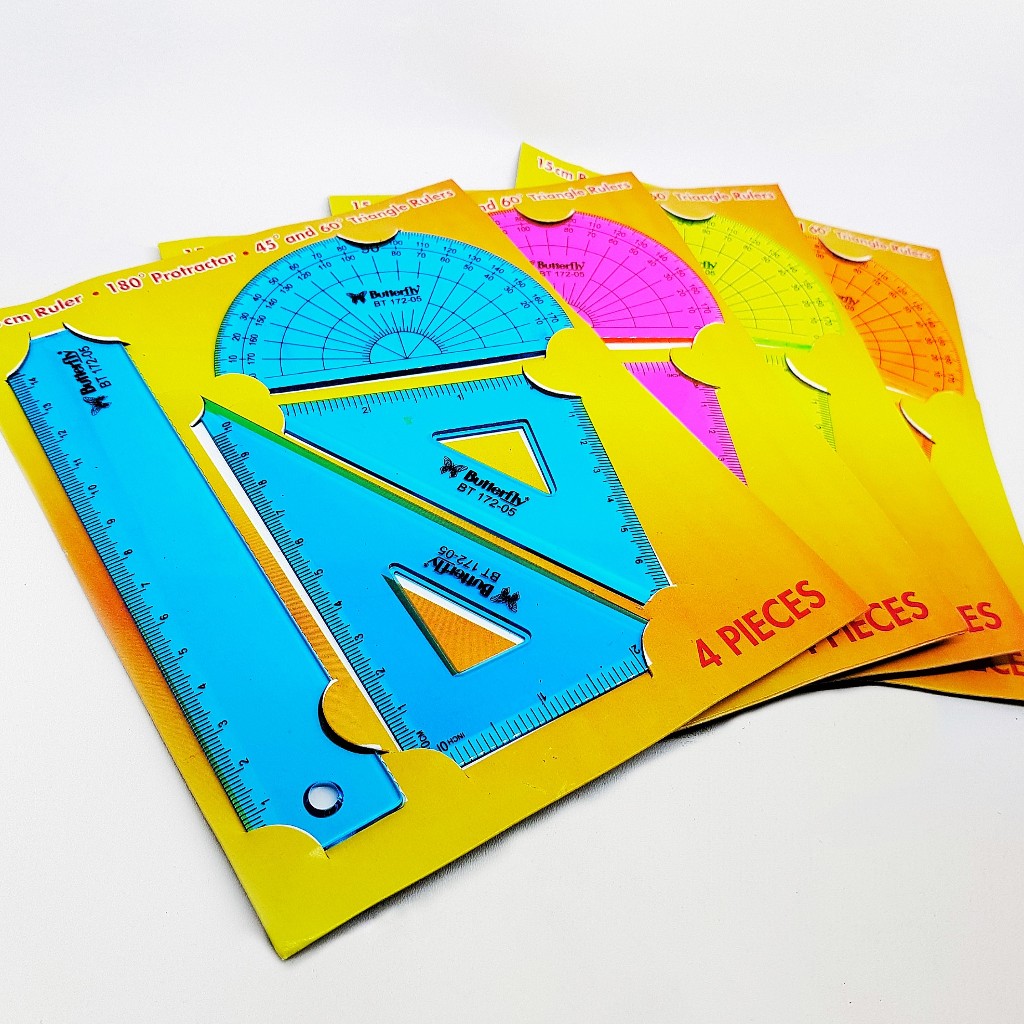 

Penggaris / Garisan Butterfly BT 172-05 Math Set
