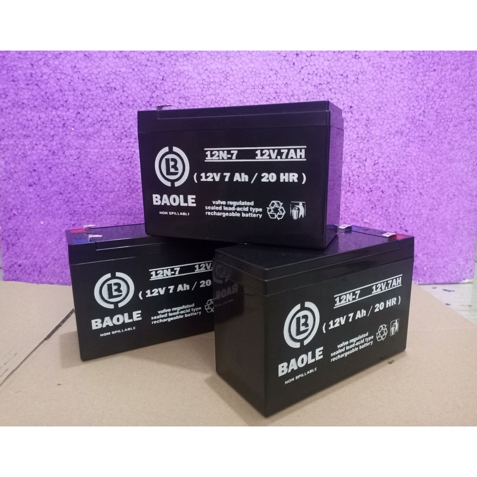 Aki sprayer listrik 12V 7Ah Aki VRLA BAOLE