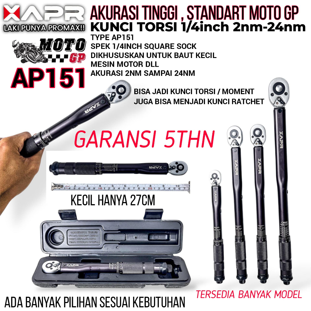 PROMO KUNCI RATCHET / MOMENT APR TORSI 2NM - 330NM PRESISI KUAT AWET MEWAH KUNCI BENGKEL MEKANIK