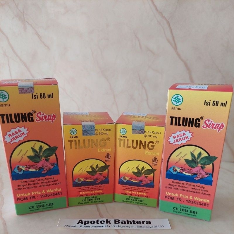 Tilung kapsul cacing / tilung sirup cacing