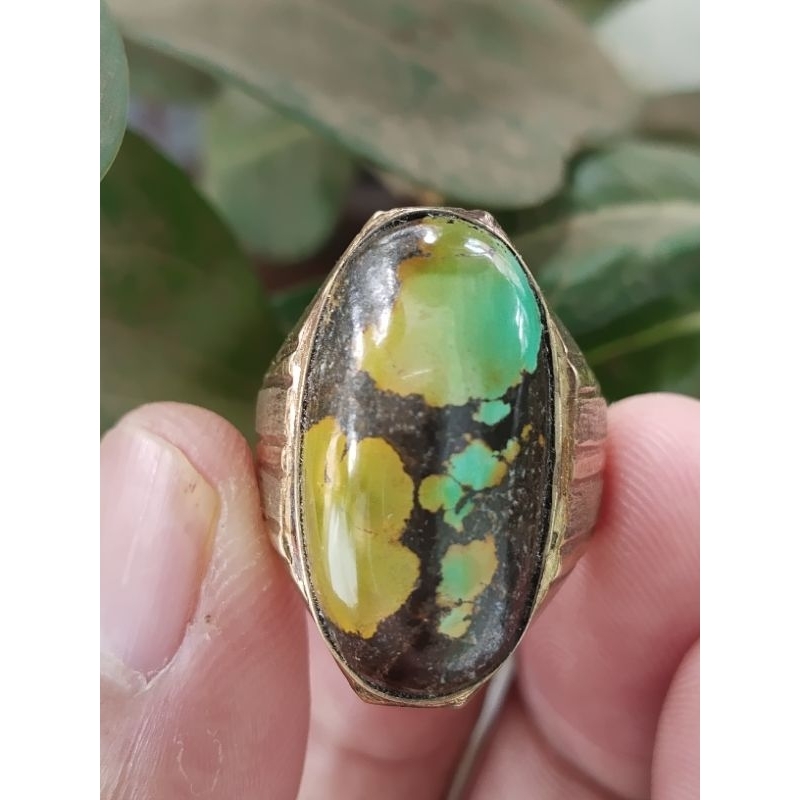 BATU AKIK PIRUS HUBEI/XINJIANG RING PERAK HM CAKEP